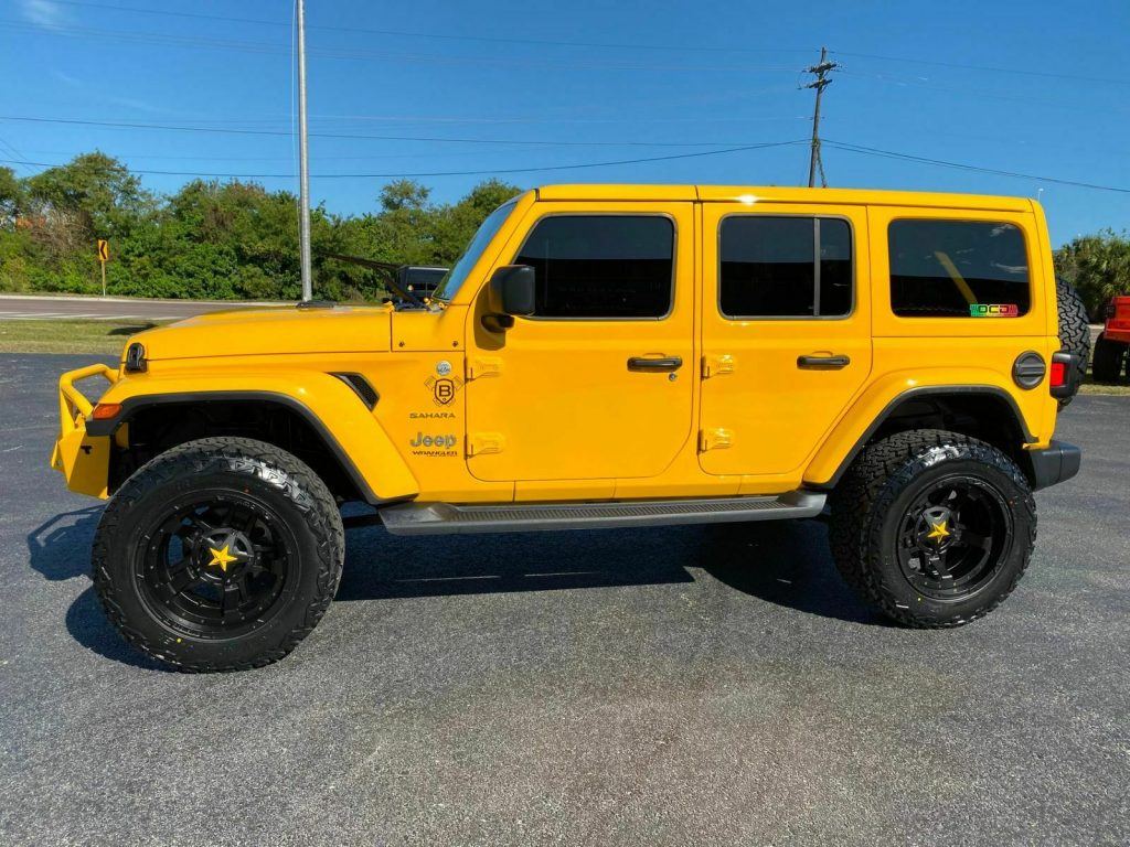 2019 Jeep Wrangler SAHARA Hella Yella Custom Lifted ...